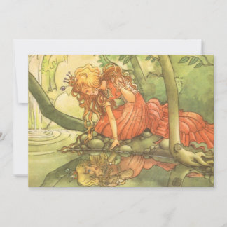 Vintage Fairy Tale Princess Frog Prince Invitation