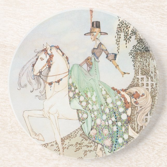 Vintage Fairy Tale, Princess Minette, Kay Nielsen Coaster (Front)