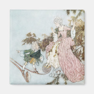 Vintage Fairy Tale Sleeping Beauty by Edmund Dulac Magnet