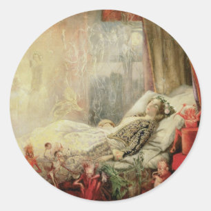 Vintage Fairy Tale, Stuff that Dreams Are Made of Classic Round Sticker