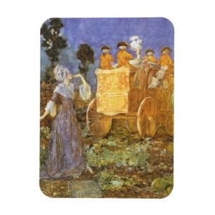 Vintage Fairy Tales Cinderella and Fairy Godmother Magnet