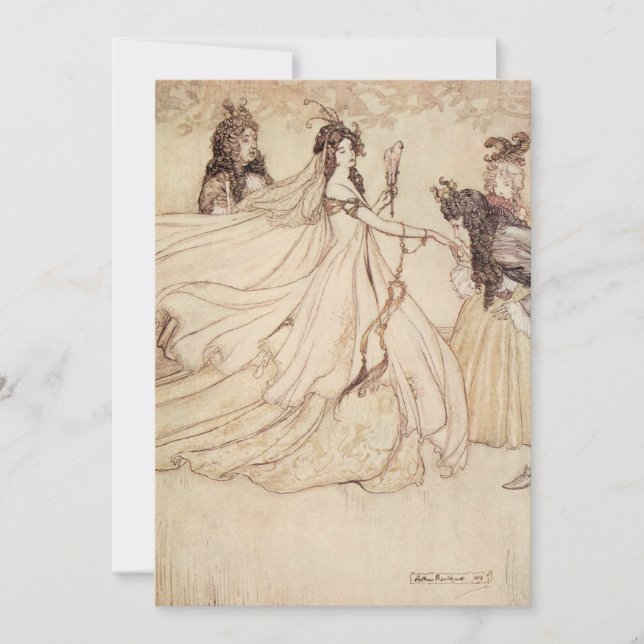 Vintage Fairy Tales Cinderella Party Invitation (Front)