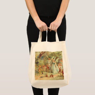 Vintage Fairy Tales, Thumbelina and Prince Wedding Tote Bag