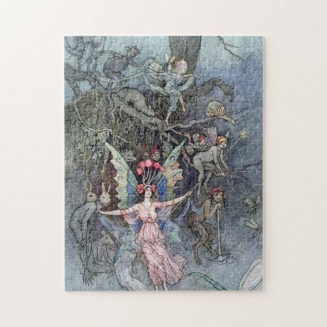 Vintage Fairy Underground by Warwick Goble Jigsaw Puzzle (Vertical)