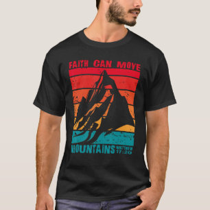 Vintage Faith Can Move Mountains Matthew 17 Christ T-Shirt