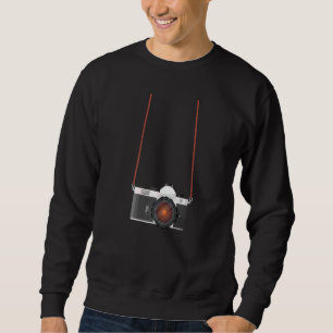 Vintage Fake Tourist Camera Holiday Vacation Photo Sweatshirt
