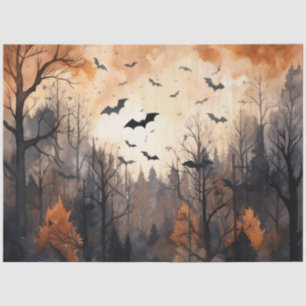 Vintage Fall Autumn Bats Decoupage Tissue Paper