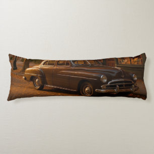 Vintage Fall/Autumn bookstore & car Body Cushion