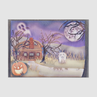 Vintage Fall pumpkins fall colours watercolor  Tissue Paper