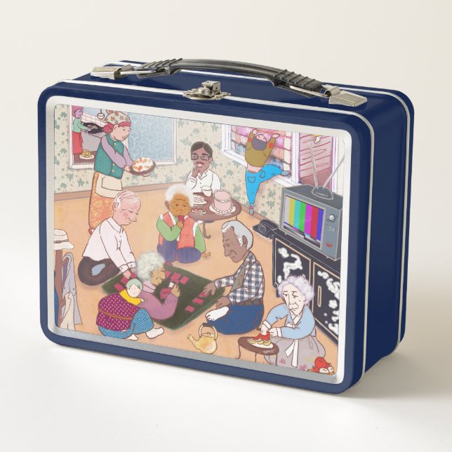 Vintage Family Art Lunch Box (Front)
