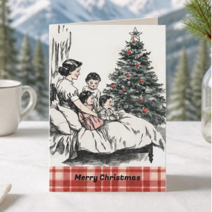 Vintage Family Christmas card