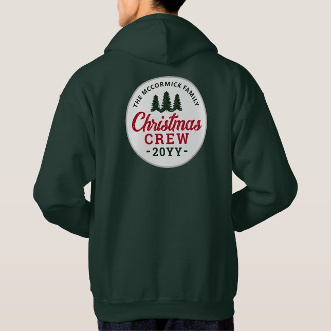 Vintage Family Christmas Trees Custom Hoodie (Back)