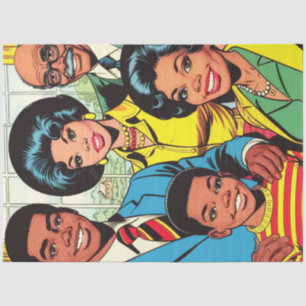 Vintage Family Comics Art Tissue Paper