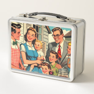 Vintage Family Comics Metal Lunch Box