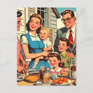Vintage Family Comics Postcard