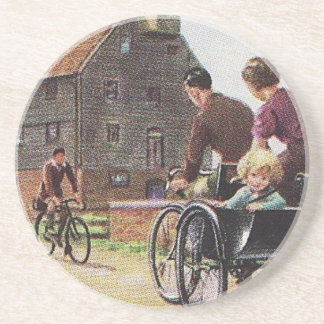 Vintage Family Cycling Coaster