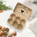 Vintage Family Farm Egg Carton Stamp<br><div class="desc">Beautiful family farm egg carton stamp with a custom decorative font and illustrations coupled with your own business name and details. Check out our store for more farmhouse office supplies.</div>