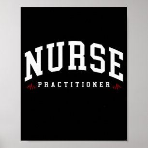 Vintage family nurse practitioner np nursing day poster