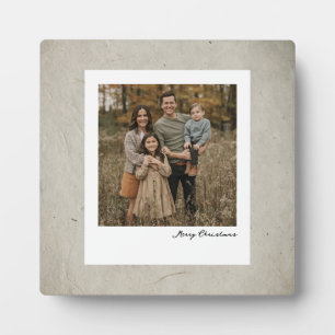 Vintage Family Polaroid Photo Frame Clean Script 