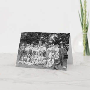 Vintage - Family Reunion Clowns, Card
