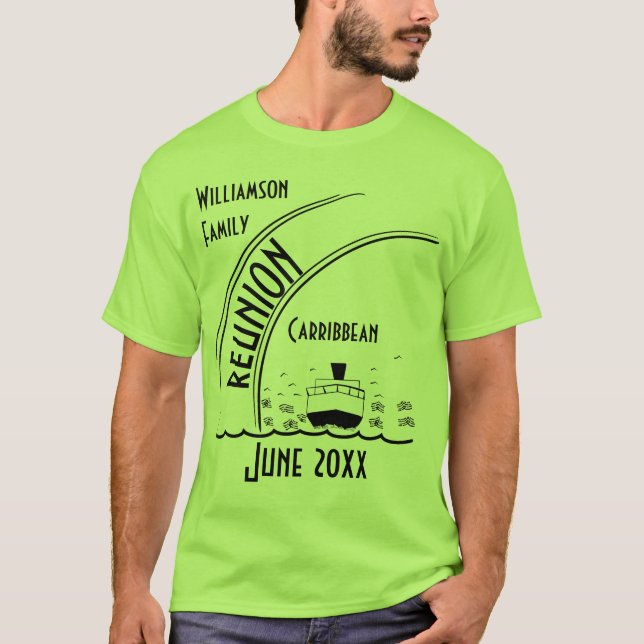 Vintage Family Reunion Cruise T-Shirt (Front)