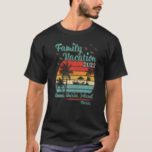 Vintage Family Vacation 2022 Florida Anna Maria Is T-Shirt