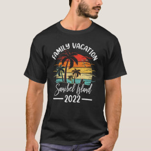 Vintage Family Vacation 2022 Florida Sanibel Islan T-Shirt