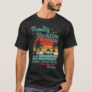 Vintage Family Vacation 2022 Florida Sanibel Islan T-Shirt