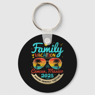 Vintage Family Vacation Cancun Key Ring