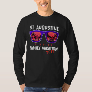 Vintage Family Vacation Florida Sunglasses St Augu T-Shirt