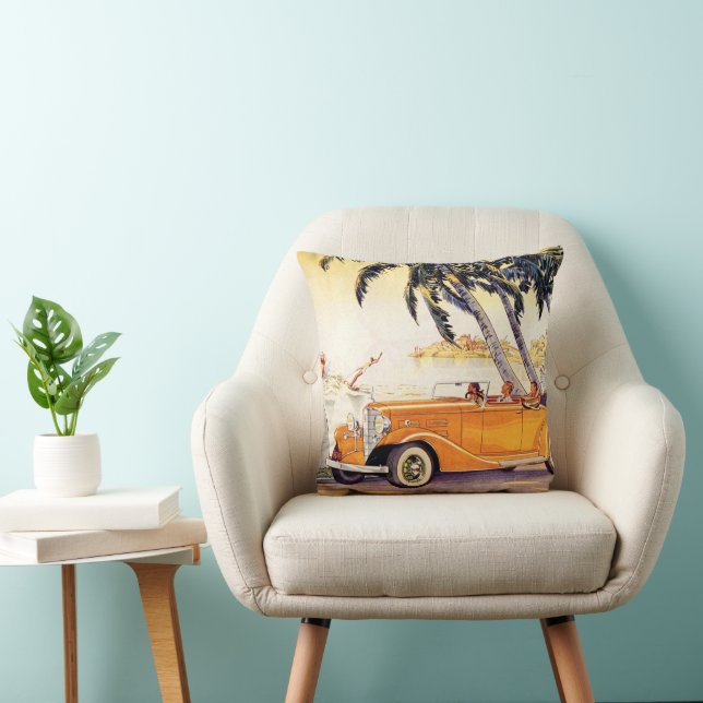 Vintage Family Vacation in a Convertible Car Cushion (Chair)