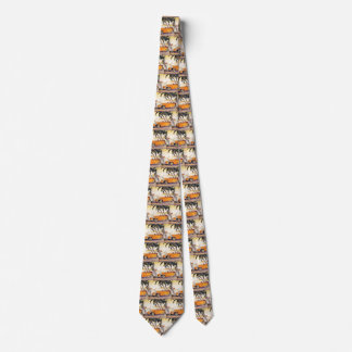 Vintage Family Vacation in a Convertible Car Tie