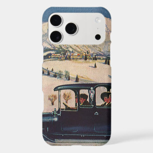 Vintage Family Vacation in Antique Automobile Car