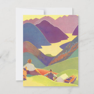 Vintage Family Vacation, Picnic in the Mountains