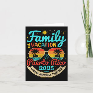 Vintage Family Vacation Puerto Rico 2025 Puerto Ri Card