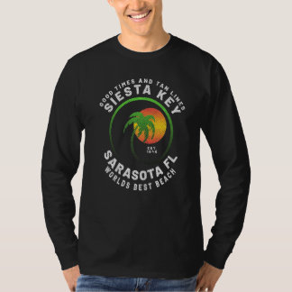 Vintage Family Vacation Travel Florida Siesta Key  T-Shirt