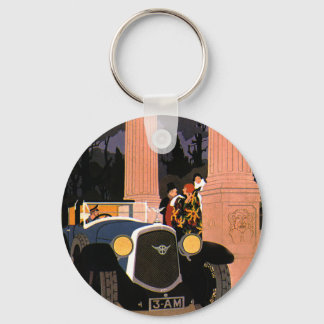 Vintage Fancy Travel, Elegant Convertible Car Key Ring