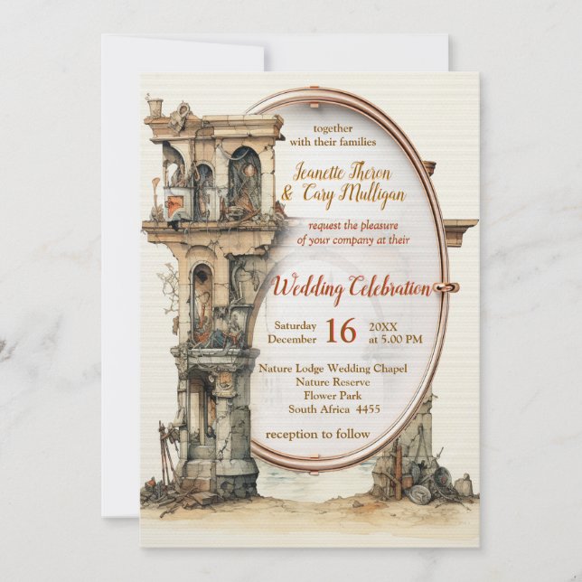 Vintage Fantasy Art Invitation (Front)