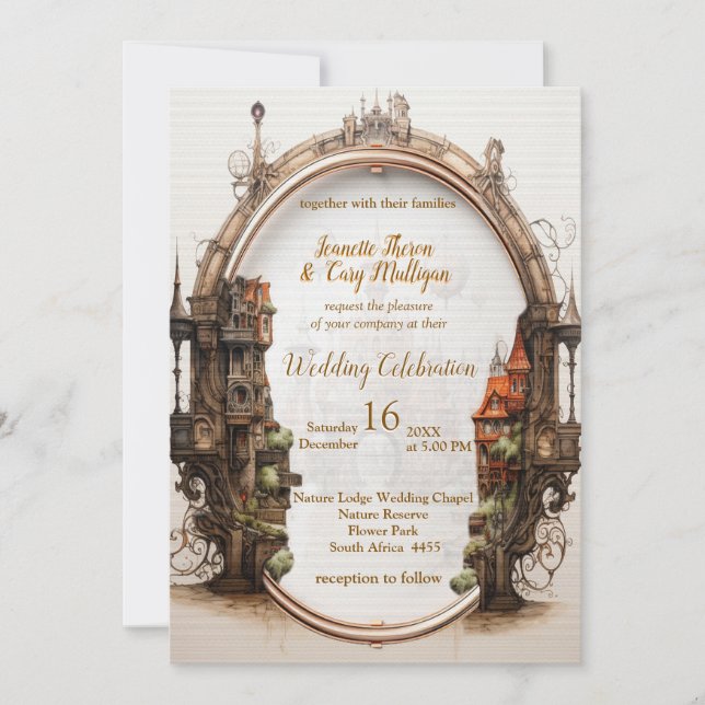 Vintage Fantasy Art Invitation (Front)