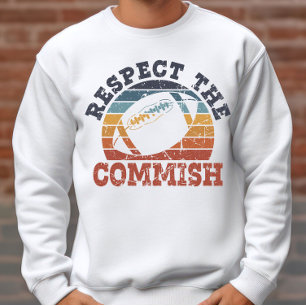 Vintage Fantasy Football Respect the Commish FFL Sweatshirt