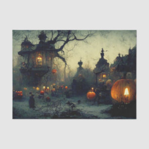 Vintage Fantasy Spooky Halloween Night Tissue Paper