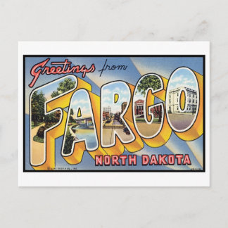Vintage Fargo, North Dakota Postcard