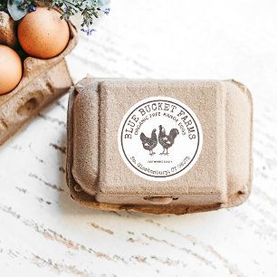 Vintage Farm Fresh Eggs Carton Label