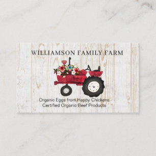 Vintage Farm Fresh Eggs & Meat Farmhouse Business Card