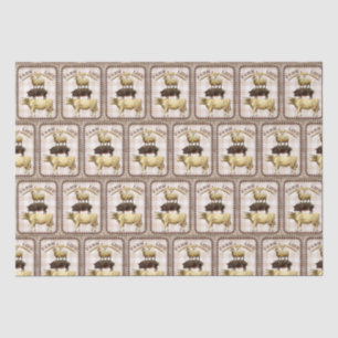 Vintage Farm life any purpose party tissue Paper