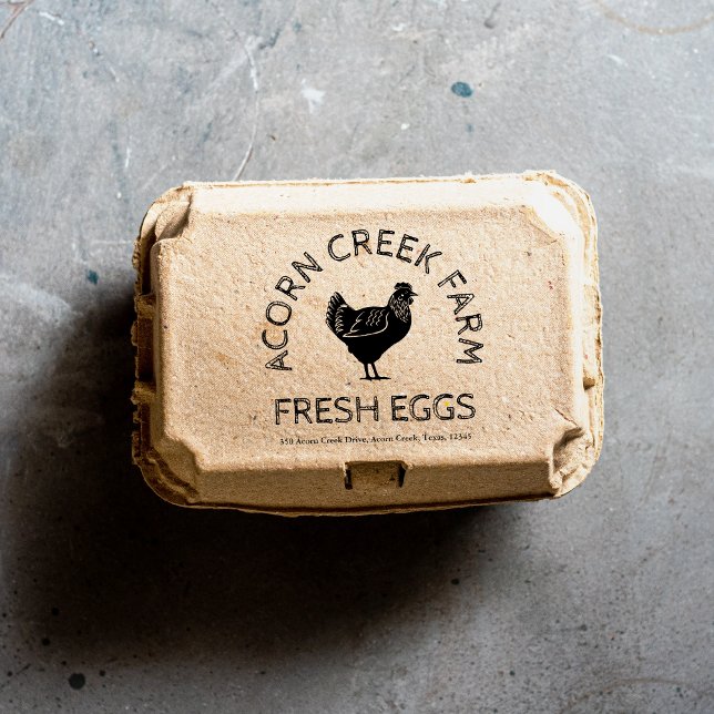 Vintage Farm Name | Fresh Egg Carton Stamp (Creator Uploaded)