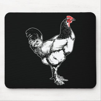 Vintage Farm Rooster Minimalist Chicken Design _4  Mouse Pad