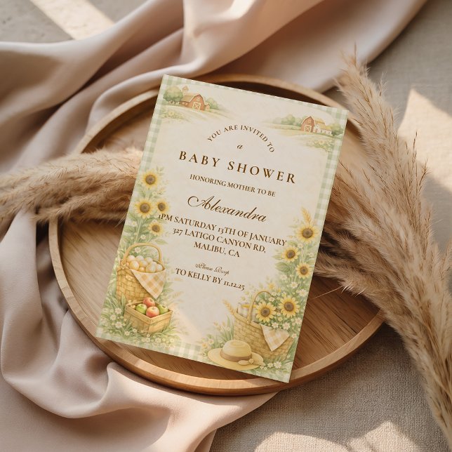 Vintage Farm Storybook Baby Shower Invitation (Creator Uploaded)