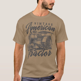 Vintage Farmer Tractor Farming Farm Equipment Farm T-Shirt