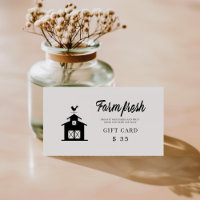 Vintage Farmhouse Playful Scipt Gift Card
